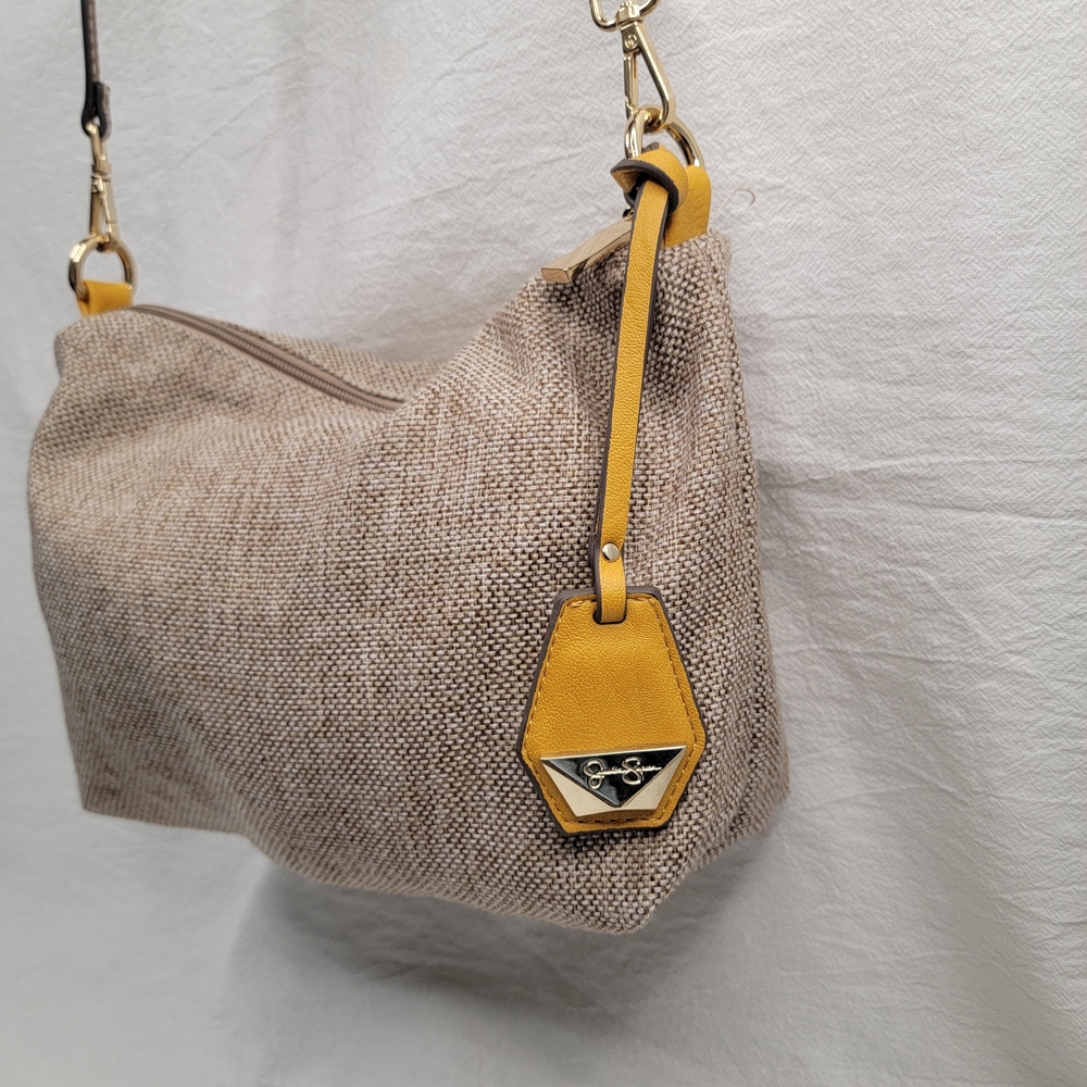 Stylish Tan and Yellow Women's Bag - Picture 2 of 7